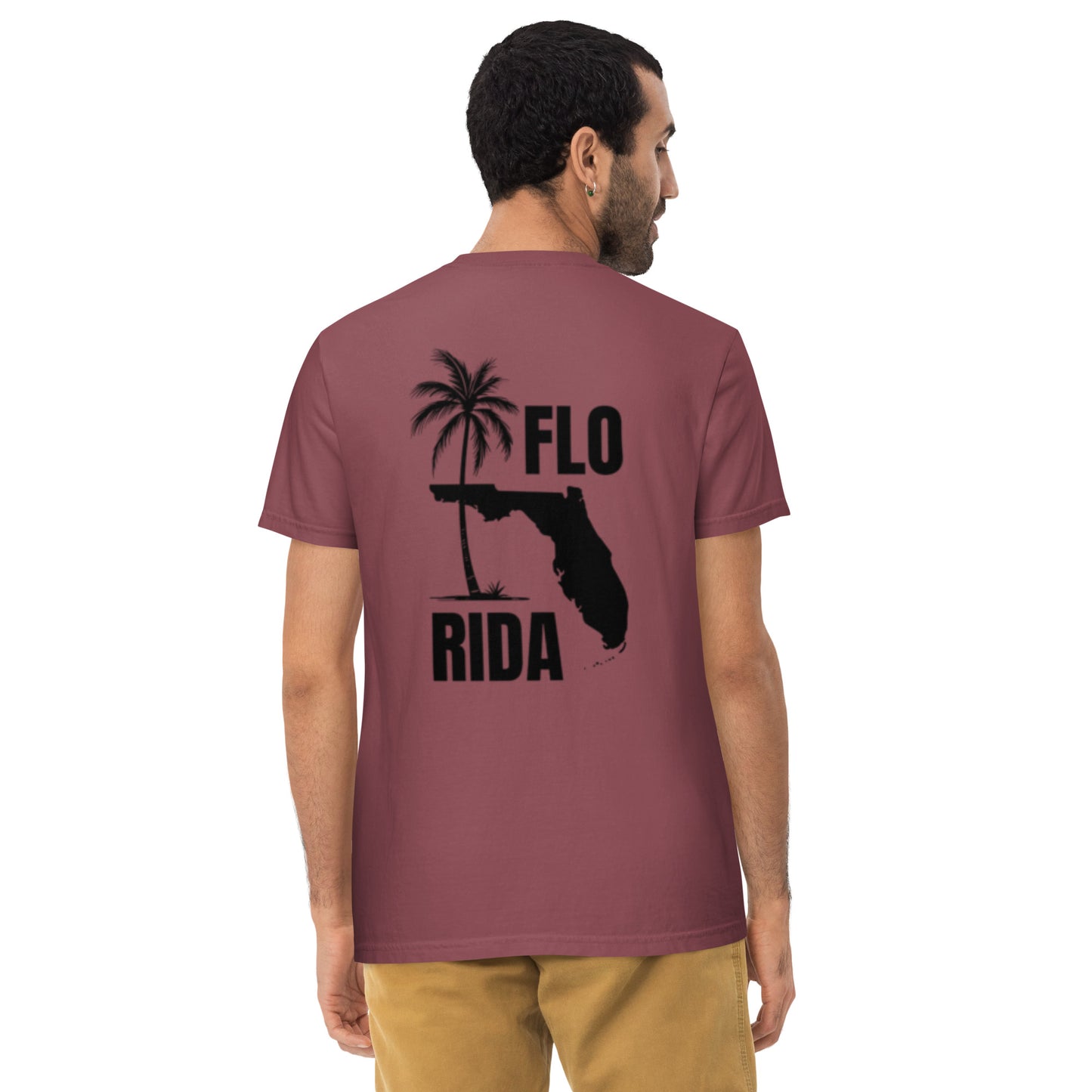 FLORIDA Unisex garment-dyed pocket t-shirt