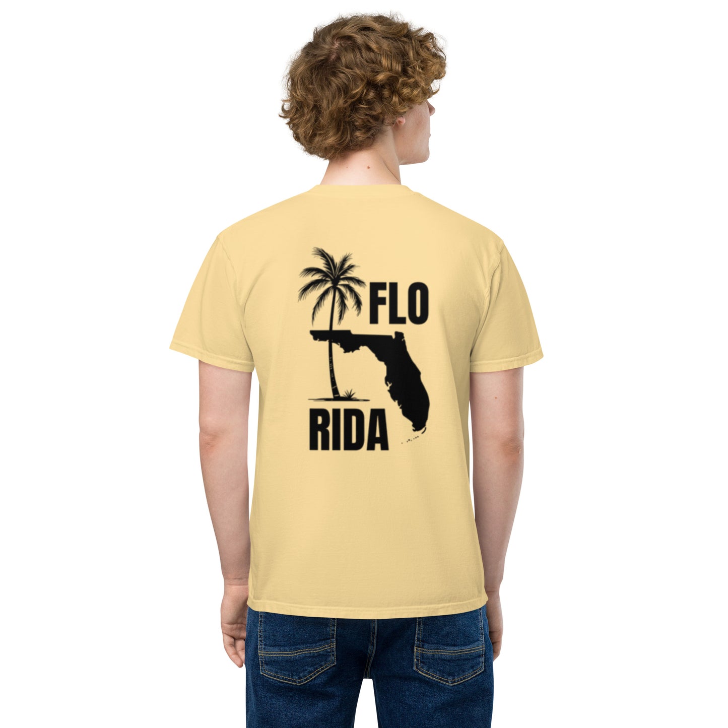 FLORIDA Unisex garment-dyed pocket t-shirt