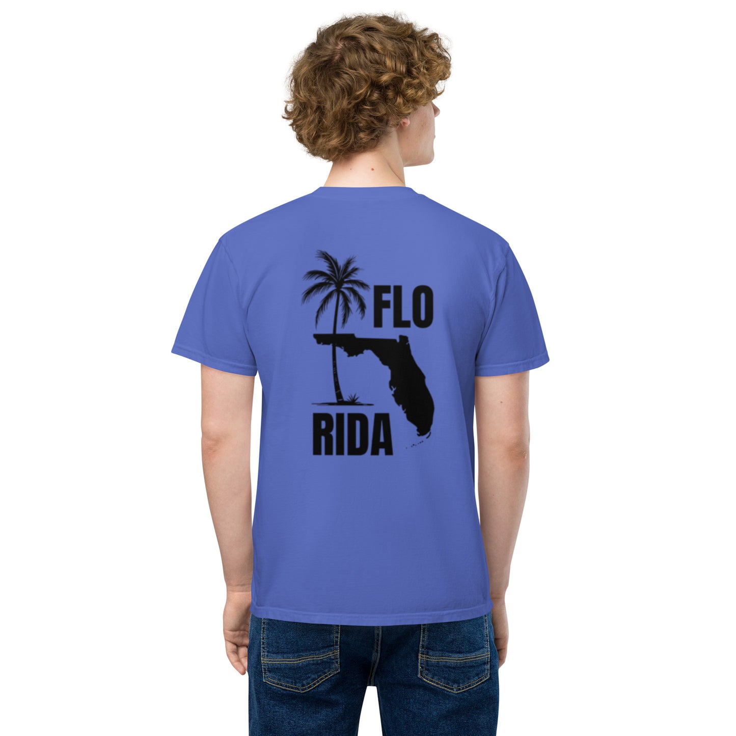 FLORIDA Unisex garment-dyed pocket t-shirt