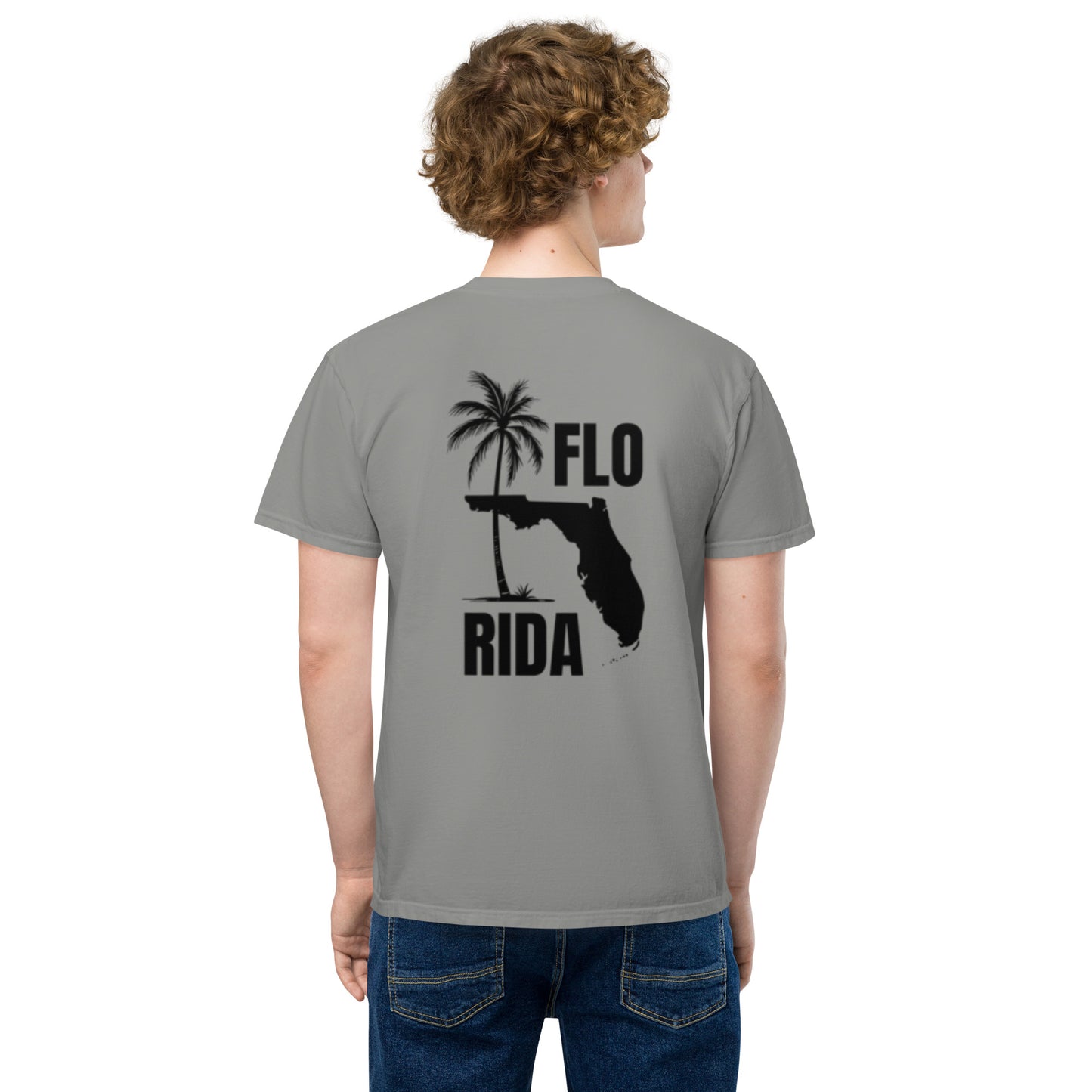 FLORIDA Unisex garment-dyed pocket t-shirt